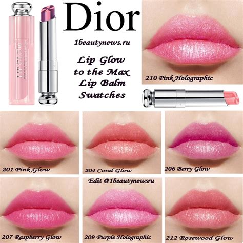 dior lip glow color reviver balm swatches|dior lip glow on sale.